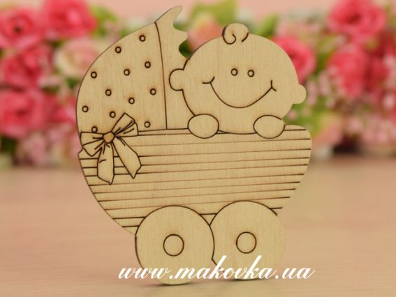 Заготовка фигурка с магнитом Малыш в коляске №2 фанера, 2-036 Идейка, 1 шт Заготовка фигурка с магнитом Малыш в коляске №2 фанера, 2-036 Идейка, 1 шт