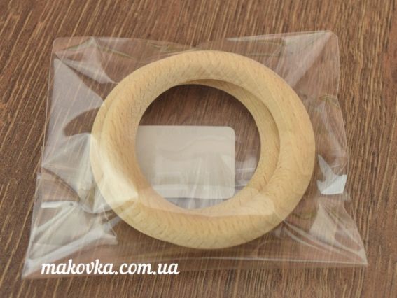 Кільця з дерева, діаметр 53 мм, 2 шт / уп