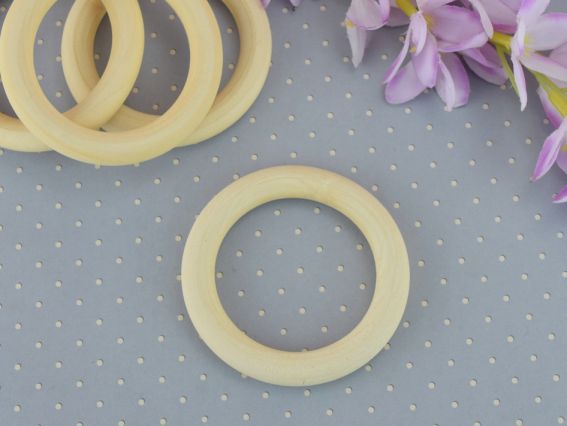 Дерев'яні колечка, діаметр 70 мм , 1 шт