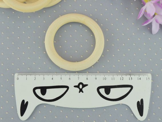 Дерев'яні колечка, діаметр 70 мм , 1 шт