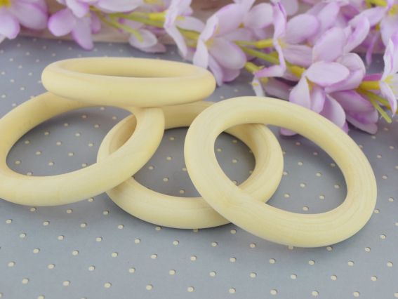 Дерев'яні колечка, діаметр 70 мм , 1 шт