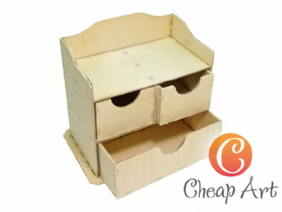 Комодик деревянный Домовичок, 190х225х120 мм, Cheap-Art Комодик деревянный Домовичок, 190х225х120 мм, Cheap-Art