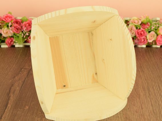 Заготовка Цукерниця дер19х19х10 см, деревянна заготовка для декорування