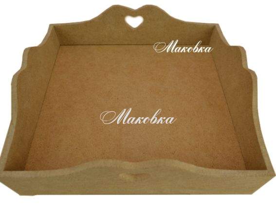 Конфетница №4 квадратная с сердечком, 23.7х23.7х7 см, МДФ 1 шт Конфетница №4 квадратная с сердечком, 23.7х23.7х7 см, МДФ 1 шт