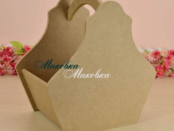 Конфетница №2 большая корзина, 25х15 см, МДФ 1 шт Конфетница №2 большая корзина, 25х15 см, МДФ 1 шт