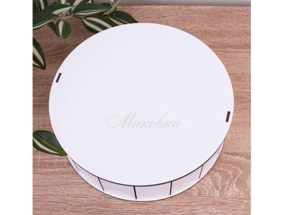 Коробка Кругла біла 24см, 4233-28