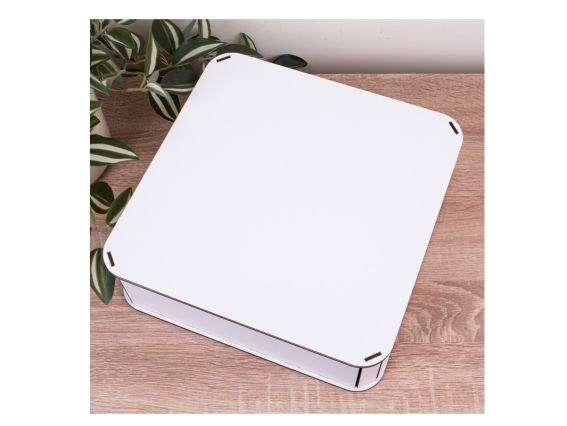 Коробка Квадратна біла 27-28см, 5588-16 Коробка Квадратна біла 27-28см, 5588-16