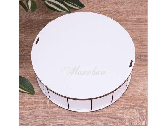 Коробка Кругла біла 20см, 6964-28 Коробка Кругла біла 20см, 6964-28