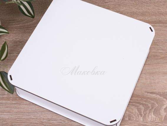 Коробка Квадратна біла 24см, 6965-16