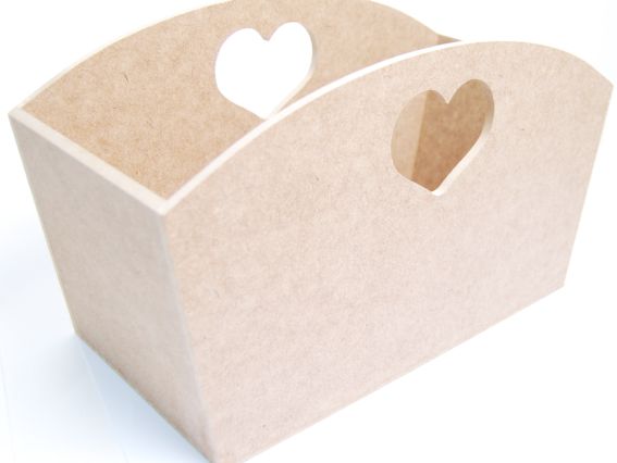 Корзинка с сердечками (заготовка), МДФ, 35,5х17,5х20,8 см, Albero Корзинка с сердечками (заготовка), МДФ, 35,5х17,5х20,8 см, Albero