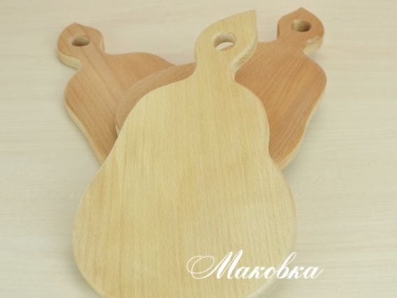 Кухонная доска Груша маленькая, деревянная заготовка
