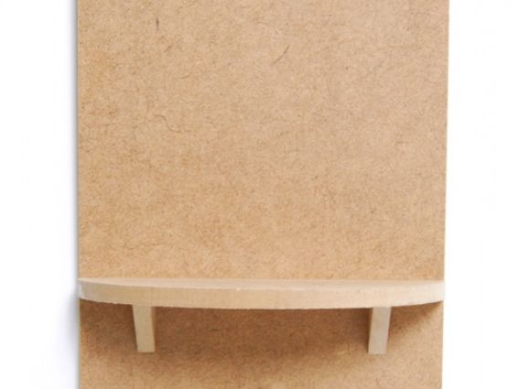 Полка с вешалкой маленькая, МДФ, 13х5,5х25,5 см, ROSA Talent