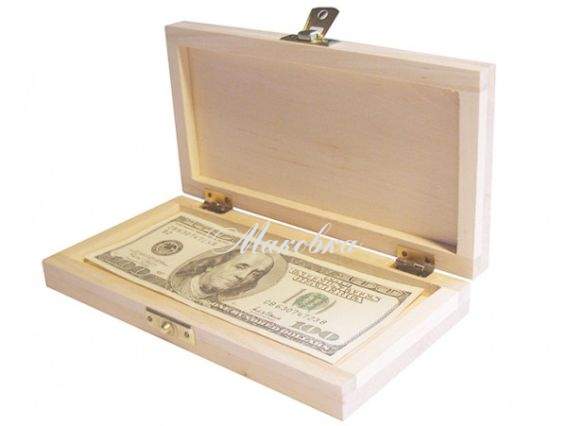 Заготовка Купюрница с замочком 195х105х30 мм, Кабу (КМ 3) Заготовка Купюрница с замочком 195х105х30 мм, Кабу (КМ 3)