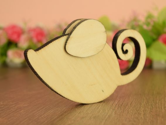 Заготовка фигурка Мышка 12х7см, деревянная Заготовка фигурка Мышка 12х7см, деревянная