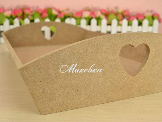 Поднос под декупаж №4, Радуга, прямоугольный с бортиком, МДФ 30х26,5х8 см Поднос под декупаж №4, Радуга, прямоугольный с бортиком, МДФ 30х26,5х8 см