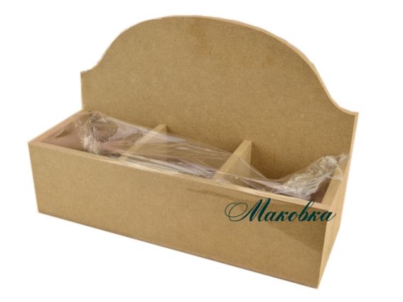 Подставка для чайных пакетиков и специй, 3 отделения, МДФ, 23,5х8,5х16 см, Albero Подставка для чайных пакетиков и специй, 3 отделения, МДФ, 23,5х8,5х16 см, Albero