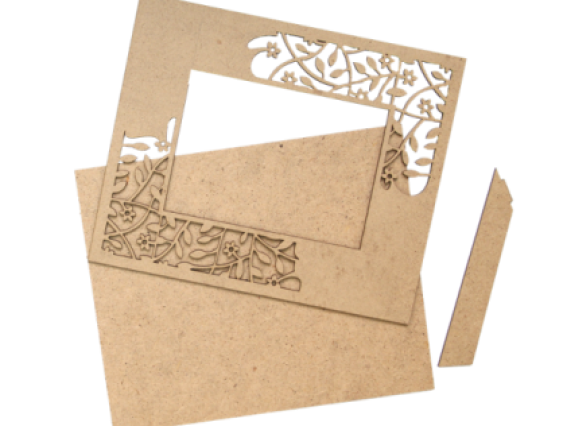 Фото-рамка под декупаж, № 1 (узор на половину) серия Шебби-шик, ДВП, 13х18 см Фото-рамка под декупаж, № 1 (узор на половину) серия Шебби-шик, ДВП, 13х18 см