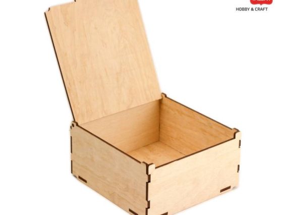 Шкатулка деревянная без замка, на 1 секцию 18х18х8см, ROSA Talent 2725021