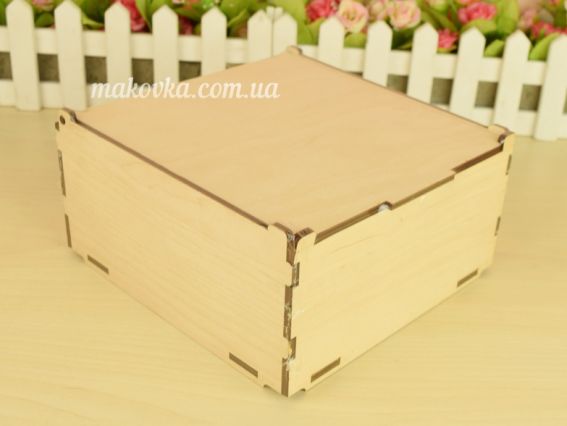 Шкатулка деревянная без замка, на 1 секцию 18х18х8см, ROSA Talent 2725021