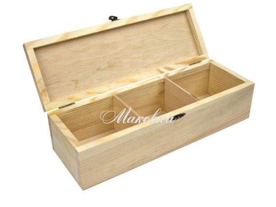 Шкатулка дерев'яна із замком, 3 секції, 30х10х8см, ТМ ROSA Talent 2744008 