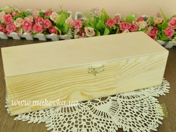 Скринька деревяна з замком, на 3 секции, 30х10х8см, 2744008 ТМ ROSA Talent