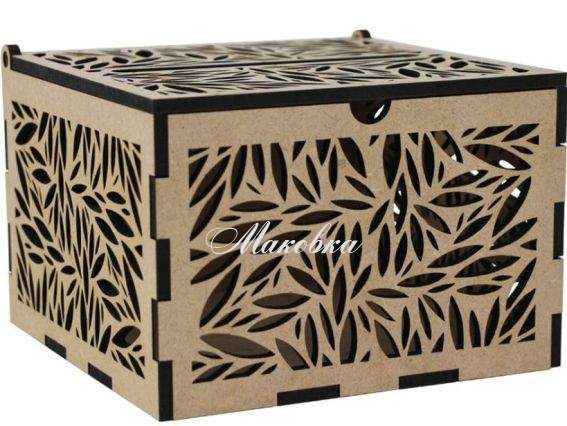 Шкатулка для привітань Весілля, різьблена, ROSA Talent 281304  Шкатулка для привітань Весілля, різьблена, ROSA Talent 281304