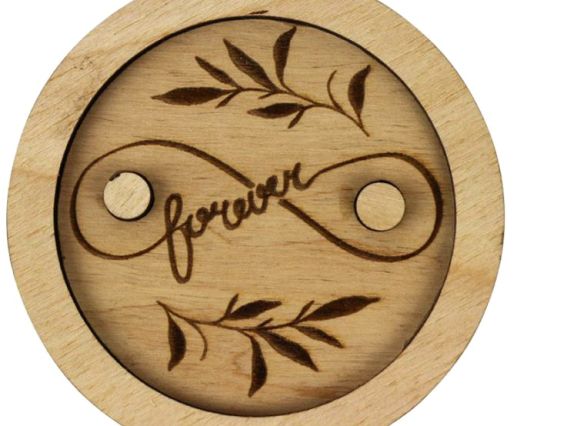 Шкатулка для колец Forever, фанера, ТМ ROSA Talent 281313 