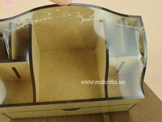 Комод-органайзер, 1 шухляда, МДФ, 30х15х23см, 286407, ТМ ROSA Talent