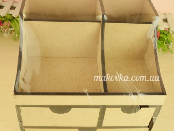 286411 Комод-органайзер, 3 шухляди, МДФ, розмір 24х19х23см , ROSA Talent