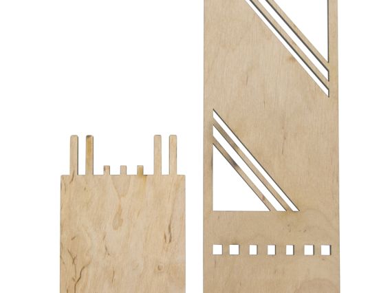 Заготовка підставка під мобільний телефон Абстракція 8х19х10,5 см, фанера, ROSA Talent 2863018