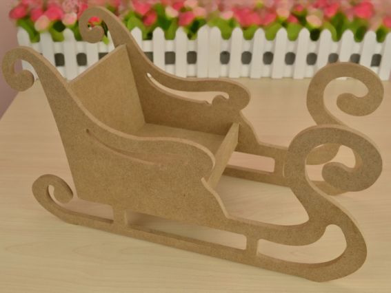 Заготовка Сани №1 большие, МДФ 13х32х20 см Заготовка Сани №1 большие, МДФ 13х32х20 см