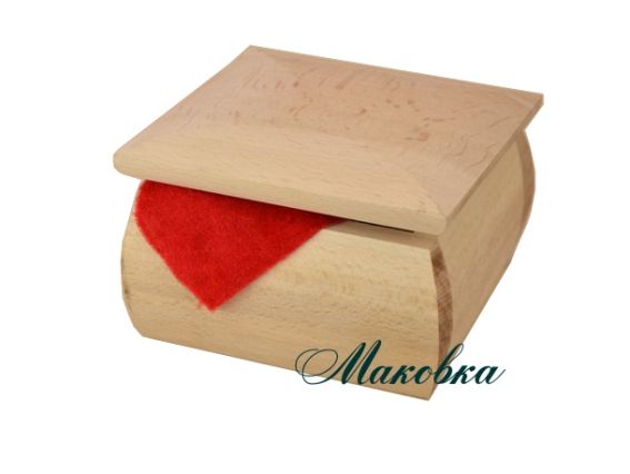 Шкатулка квадратная 110х110 мм, дерево, заготовка Шкатулка квадратная 110х110 мм, дерево, заготовка