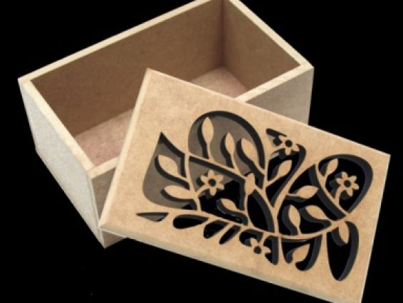 Шкатулка с узорной крышкой, серия Шебби-шик, МДФ, 16х10х8 см  РОСА Шкатулка с узорной крышкой, серия Шебби-шик, МДФ, 16х10х8 см  РОСА