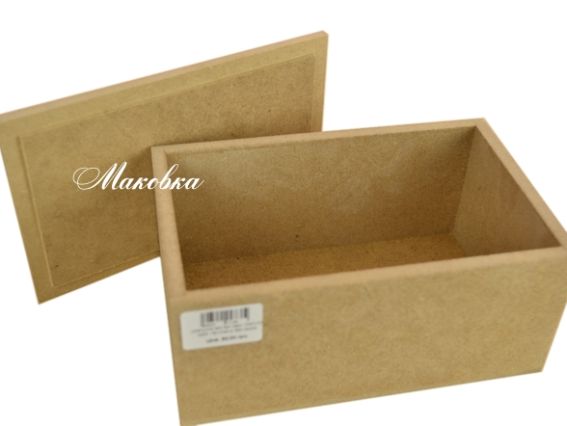 Шкатулка №3 без петель со съемной крышкой ОМС003 МДФ 16х10х8 см Шкатулка №3 без петель со съемной крышкой ОМС003 МДФ 16х10х8 см