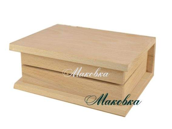 Заготовка Шкатулка - книжка, 20,5х16х8 см.,  дерево Заготовка Шкатулка - книжка, 20,5х16х8 см.,  дерево