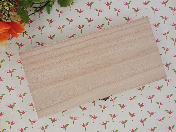 Заготовка скринька купюрниця під декупаж, дерев'яна із замком, 20х10х5 см,