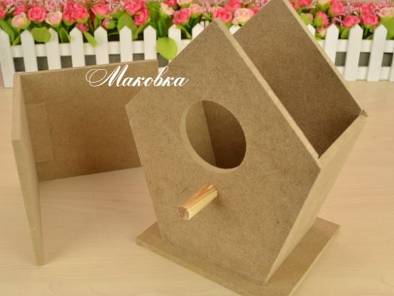 Заготовка из МДФ Скворечник, размер 16,5х10,5х20,5 см ROSA Talent 2862102