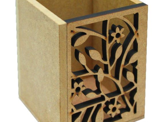 Стакан для ручек, серия Шебби-шик, МДФ, 8х8х10 см Стакан для ручек, серия Шебби-шик, МДФ, 8х8х10 см