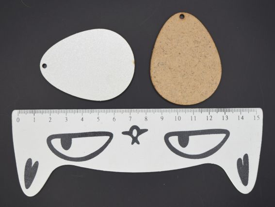 Пасхальное яйцо Д6 , заготовка для декорирования 60*45мм МДФ белое 1шт