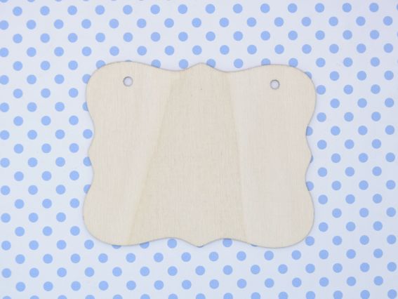 Заготовка Табличка прямокутна фігурна, фанера 2975