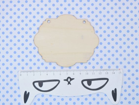 Основа для декупажа, выжигания Табличка овальная фигурная, фанера, 10*8 см 2976