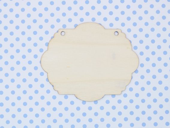 Заготовка Табличка овальна фігурна, фанера 2976