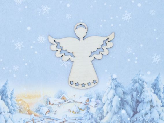 Заготовка фігурка плоска Янгол 3032, фанера Заготовка фігурка плоска Янгол 3032, фанера