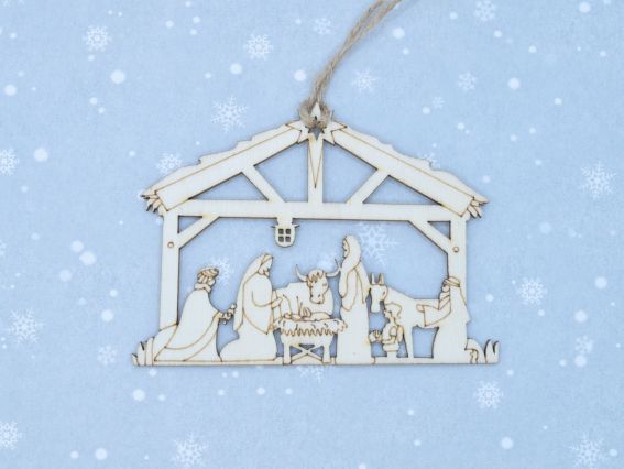 Заготовка фігурка плоска Вертеп малий, 3033 Заготовка фігурка плоска Вертеп малий, 3033