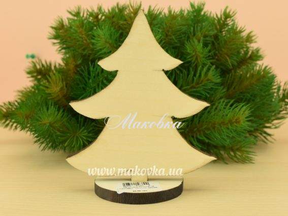 Заготовка Ялинка на підставці 12х10 см, дерево