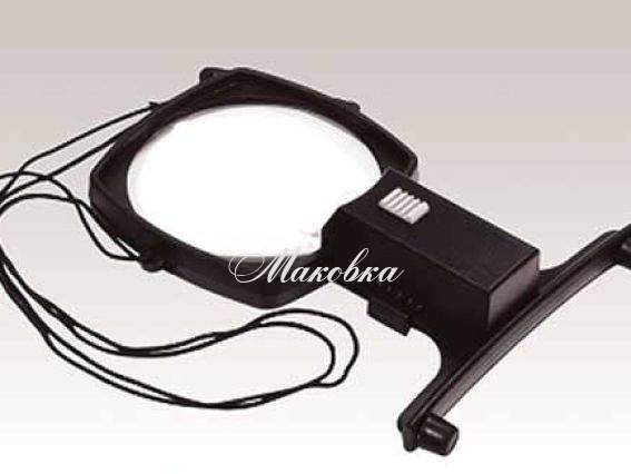 Лупа з підсвічуванням, одягається на шию, №599906 MagniFree (квадарт) Лупа з підсвічуванням, одягається на шию, №599906 MagniFree (квадарт)