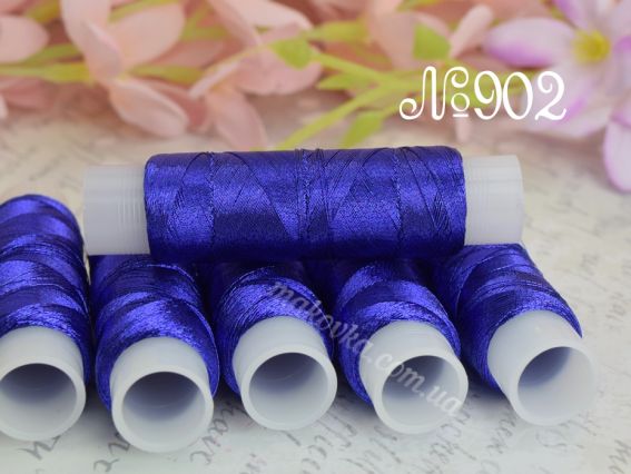 Люрекс LUTS колір 0902 темний синій 100м,  1 котушка