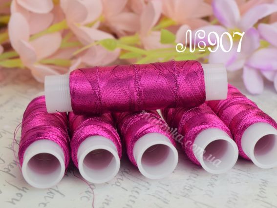 Люрекс LUTS колір 0907 фуксія 100м,  1 котушка