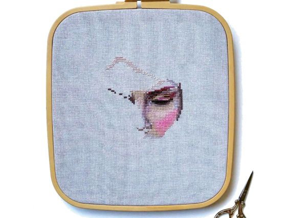 170-11 (№1) Nurge Пяльци для вишивання квадрат пластикові з гвинтом, 11х9,5см