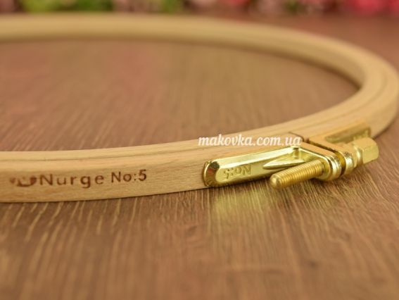 100-5 Nurge П'яльця дерев'яні з гвинтом, д=220мм, висота обідка 8мм